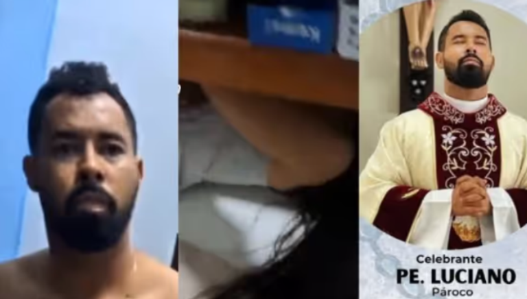 Escândalo em Nova Maringá-MT: suposto padre é flagrado com mulher noiva e cena termina com porta arrombada; vídeo viraliza