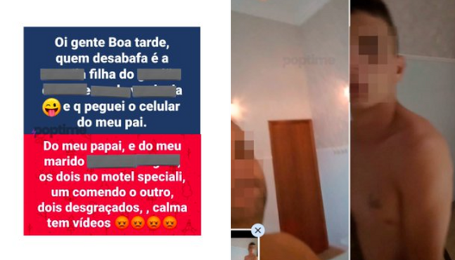 VÍDEOS: Mulher descobre traição do marido com o pai dela, em Araraquara, e expõe caso