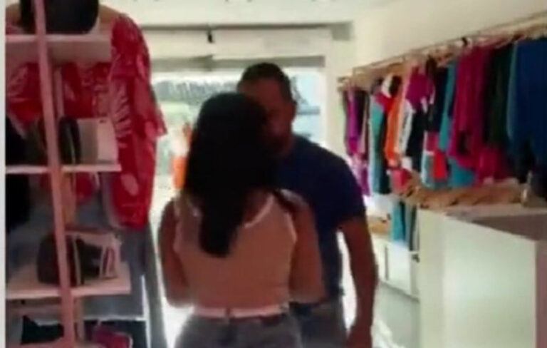 VÍDEO: Mulher é morta pelo marido logo após ser ameaçada por ele em loja