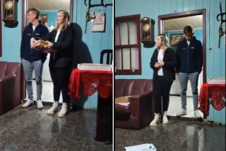 Mulher expõe traição do marido em falso chá revelação e vídeo viraliza