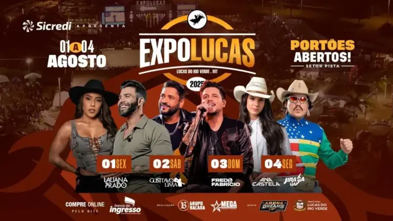 Contagem Regressiva: Expolucas 2025 começa nessa sexta-feira