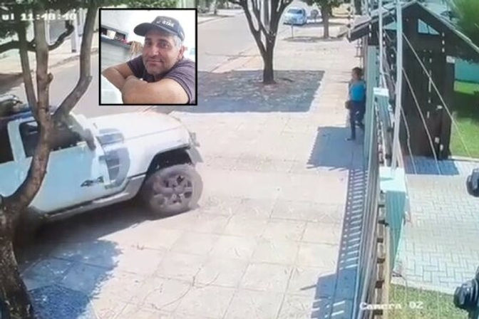 Vídeo mostra momento que homem avança com carro e tenta matar a esposa em Sinop/MT