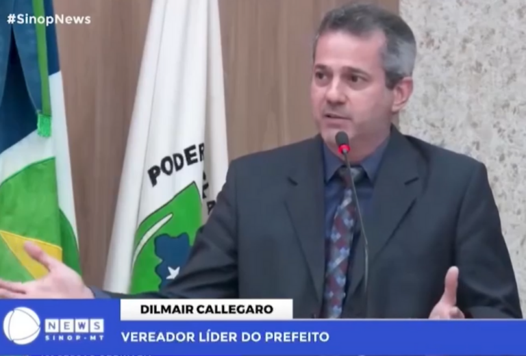 Dilmair Callegaro, líder do prefeito, rebate críticas e destaca que a Saúde de Sinop está boa
