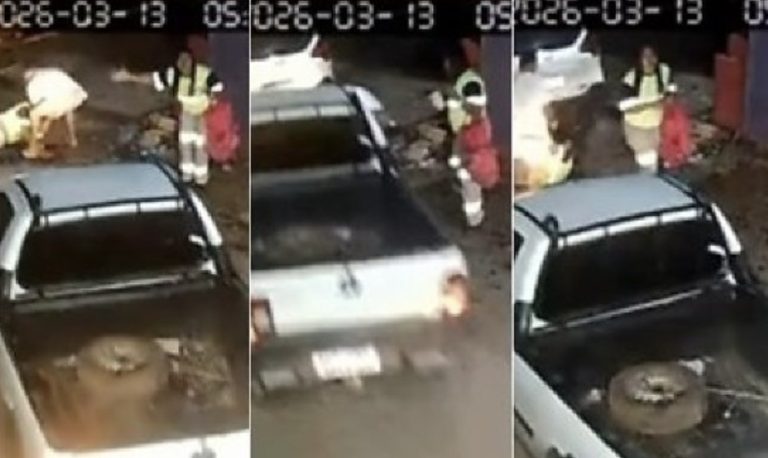 Vídeo mostra marido atropelando esposa duas vezes por ciúme em Mato Grosso.