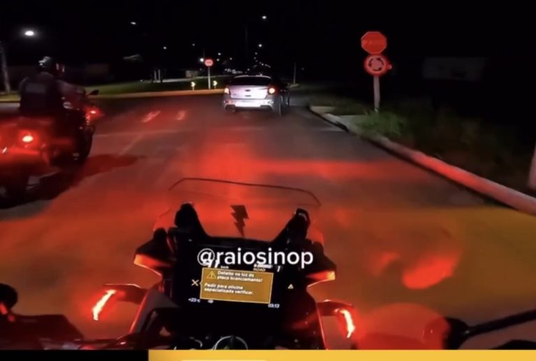 Perseguição policial em Sinop viraliza nas redes sociais.