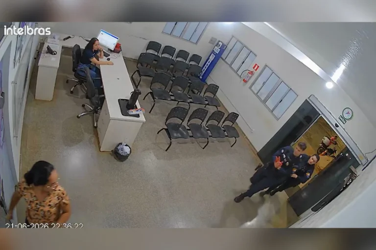 Câmeras registram PM chegando a pronto atendimento após ter mão decepada em MT; veja vídeo