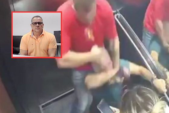 Policial aposentado que espancou casal em elevador é preso em Cuiabá após pedido do MP; veja vídeo