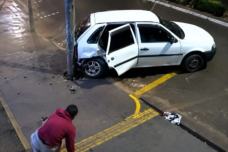 VÍDEO: Passageiro é arremessado para fora de carro durante forte batida