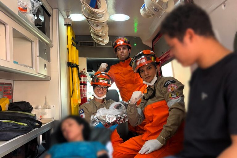 Corpo de Bombeiros atende mãe e recém-nascido após parto domiciliar em Sorriso
