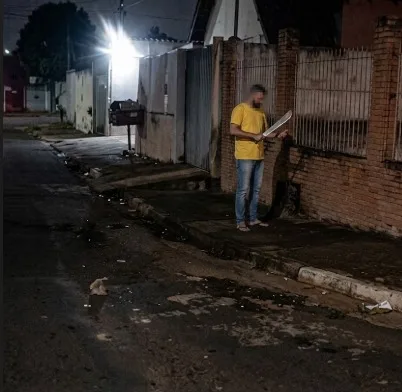 Entregador corre para escapar de vizinho armado com facão durante entrega em Cuiabá