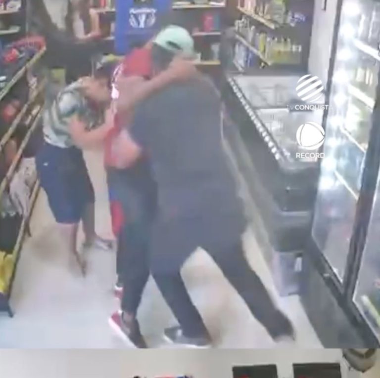 Homem é preso após esfaquear ex-companheira dentro de mercearia em Nova Mutum; veja vídeo
