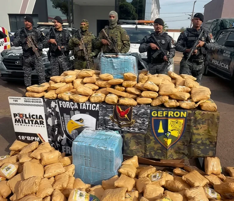 Polícia apreende 490 tabletes de skunk avaliados em R$ 1 milhão em Pontes e Lacerda; veja vídeo