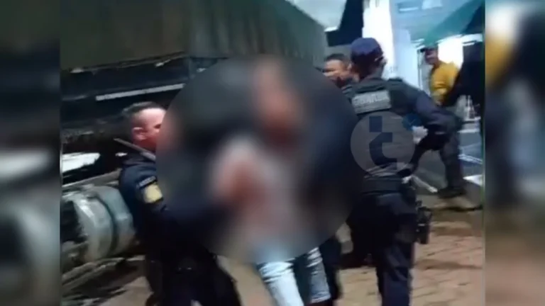 Motorista de carreta é preso por dirigir embriagado e colocar motoristas em risco em Lucas do Rio Verde; veja vídeo
